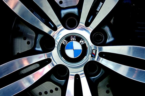 Chrome marque jante de la roue BMW