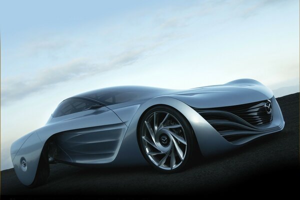 Designer gray Mazda of the new generation