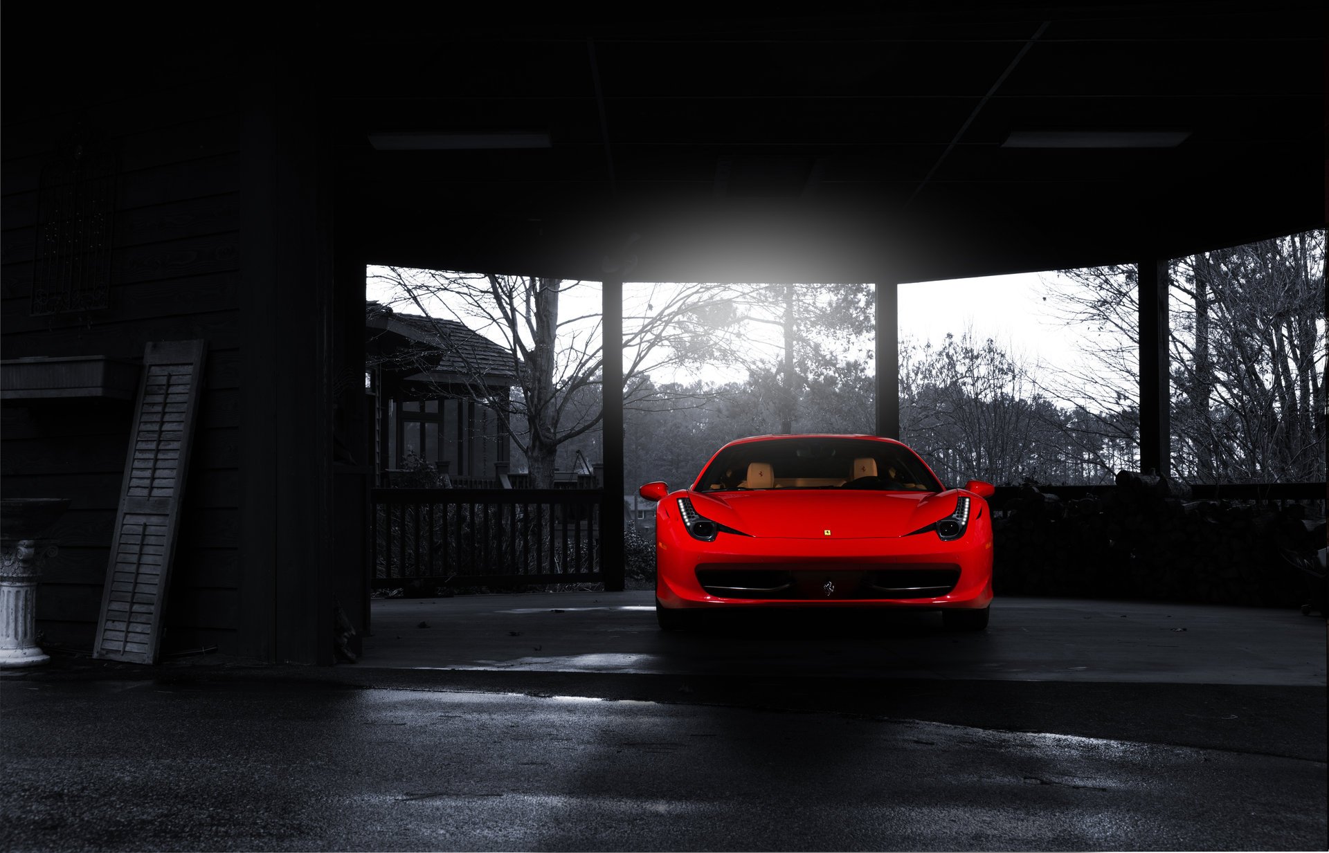 ferrari 458 italia rojo frente