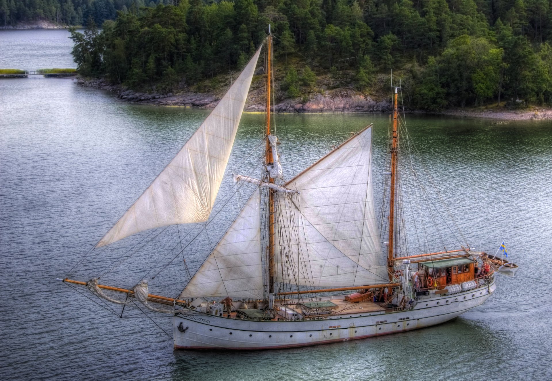 hip sailboats river forest photo