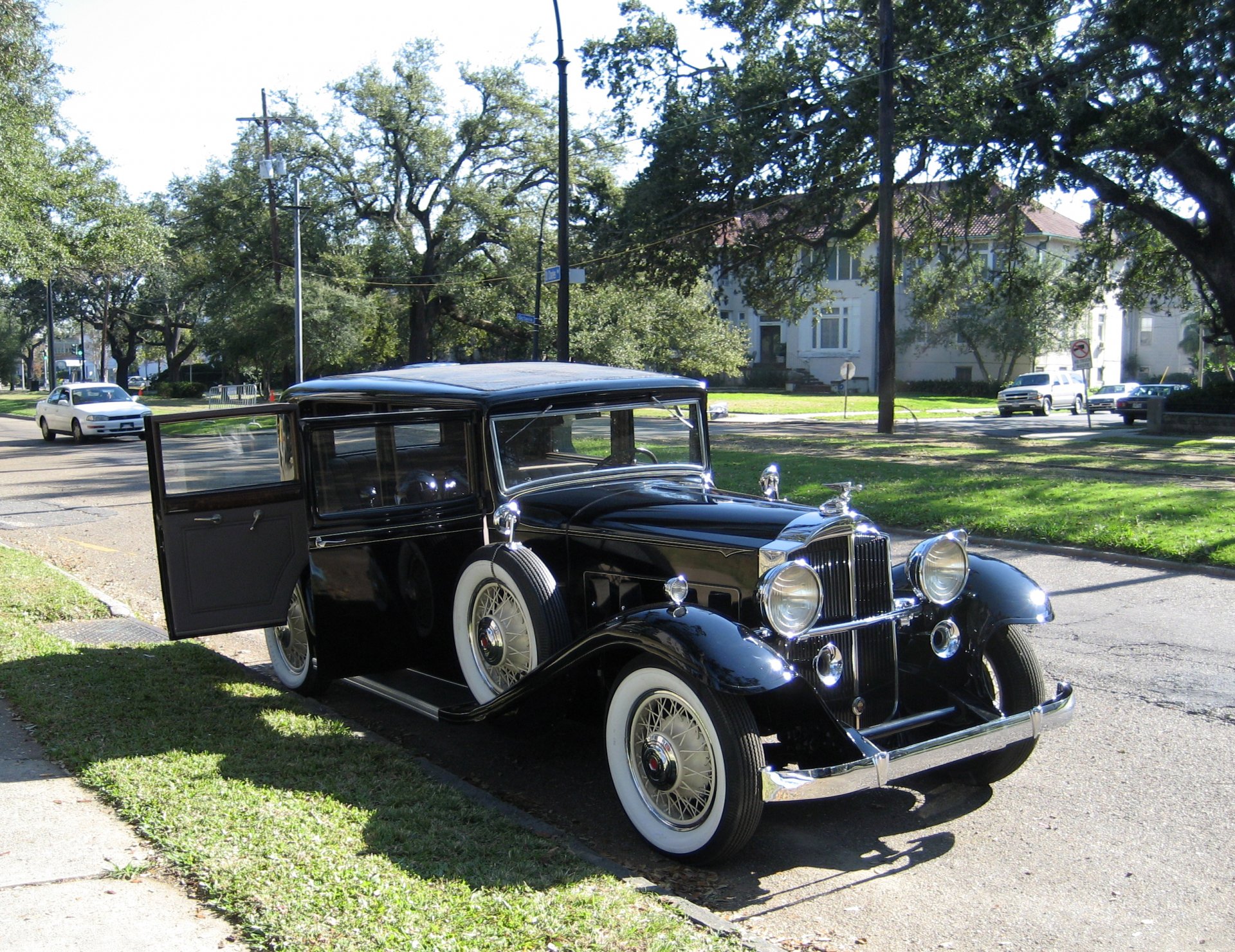 retro nero metallico 1932 1 packard auto foto