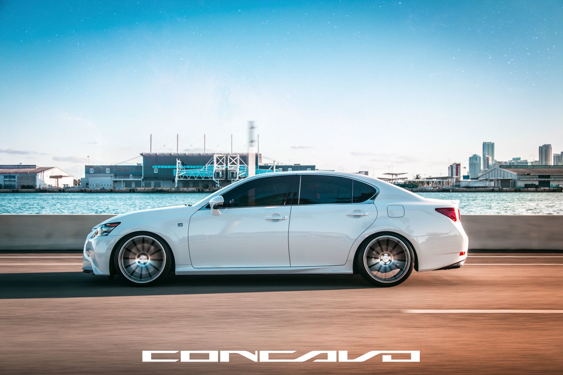 concavo koła auto maszyna lexus gs350 f-sport woda