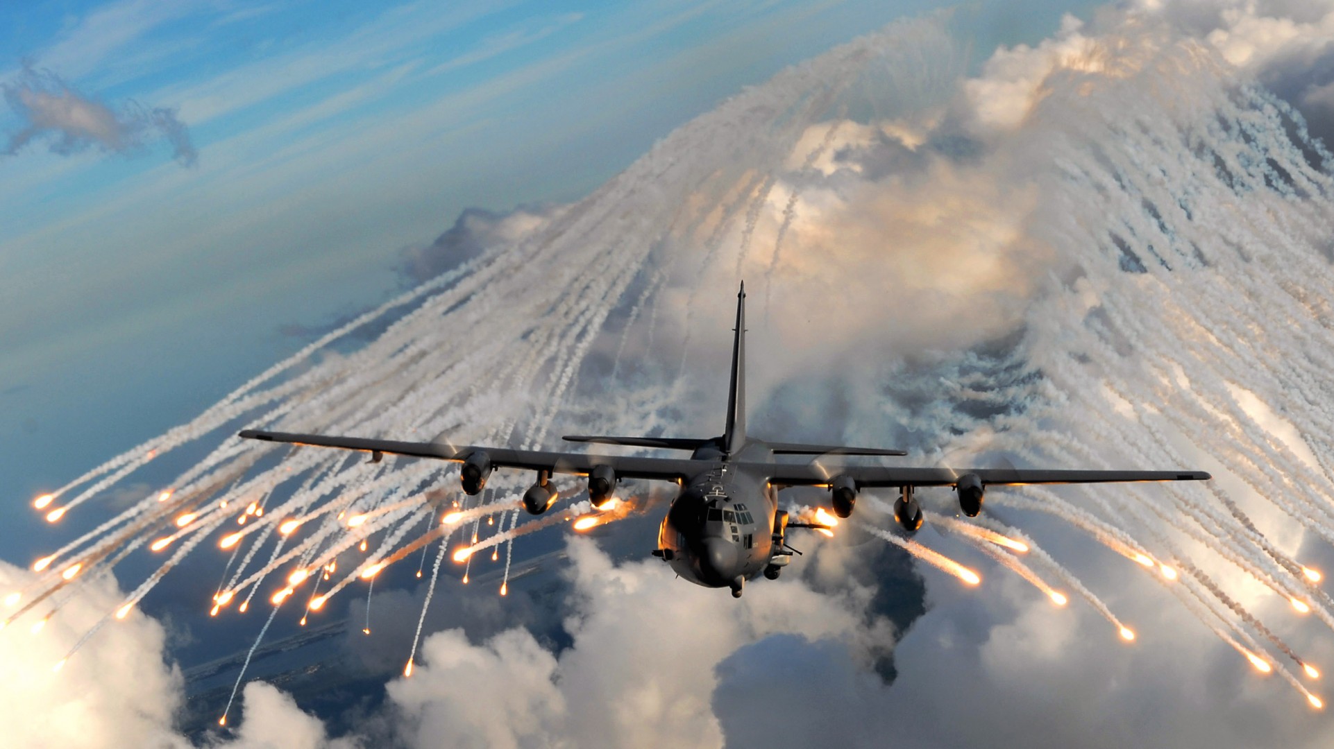 avion vol ciel fumée feu nuages