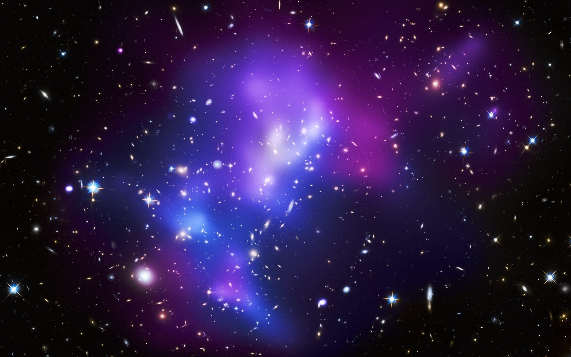 parco giochi stellato foschia viola oscurità universo galassia spazio esterno stelle nebulosa nebulosa colorata