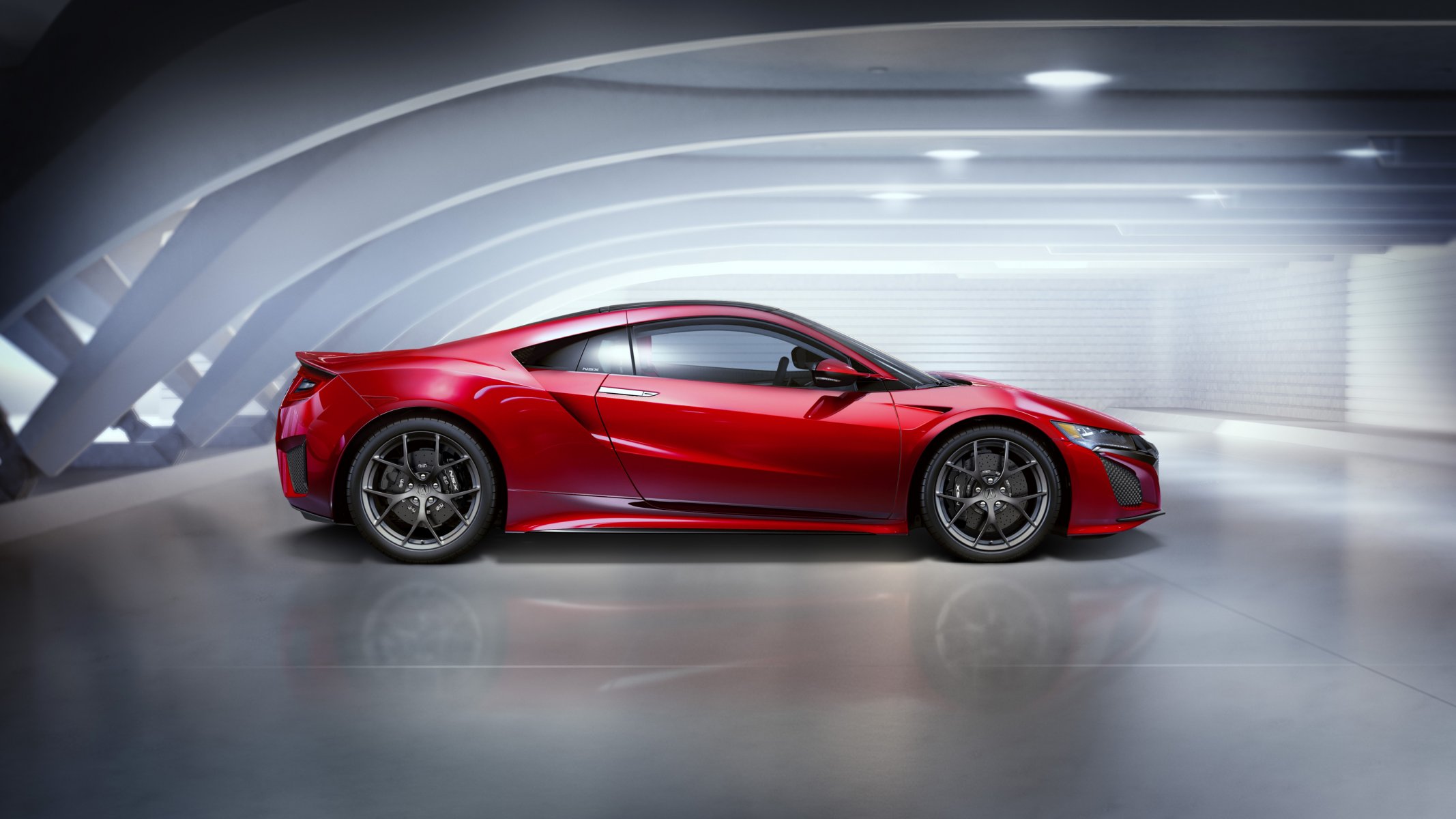 acura 2015 nsx bordowy metaliczny bok samochód zdjęcie