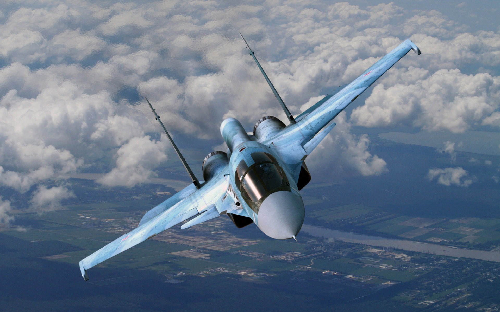 niebo myśliwiec su-35