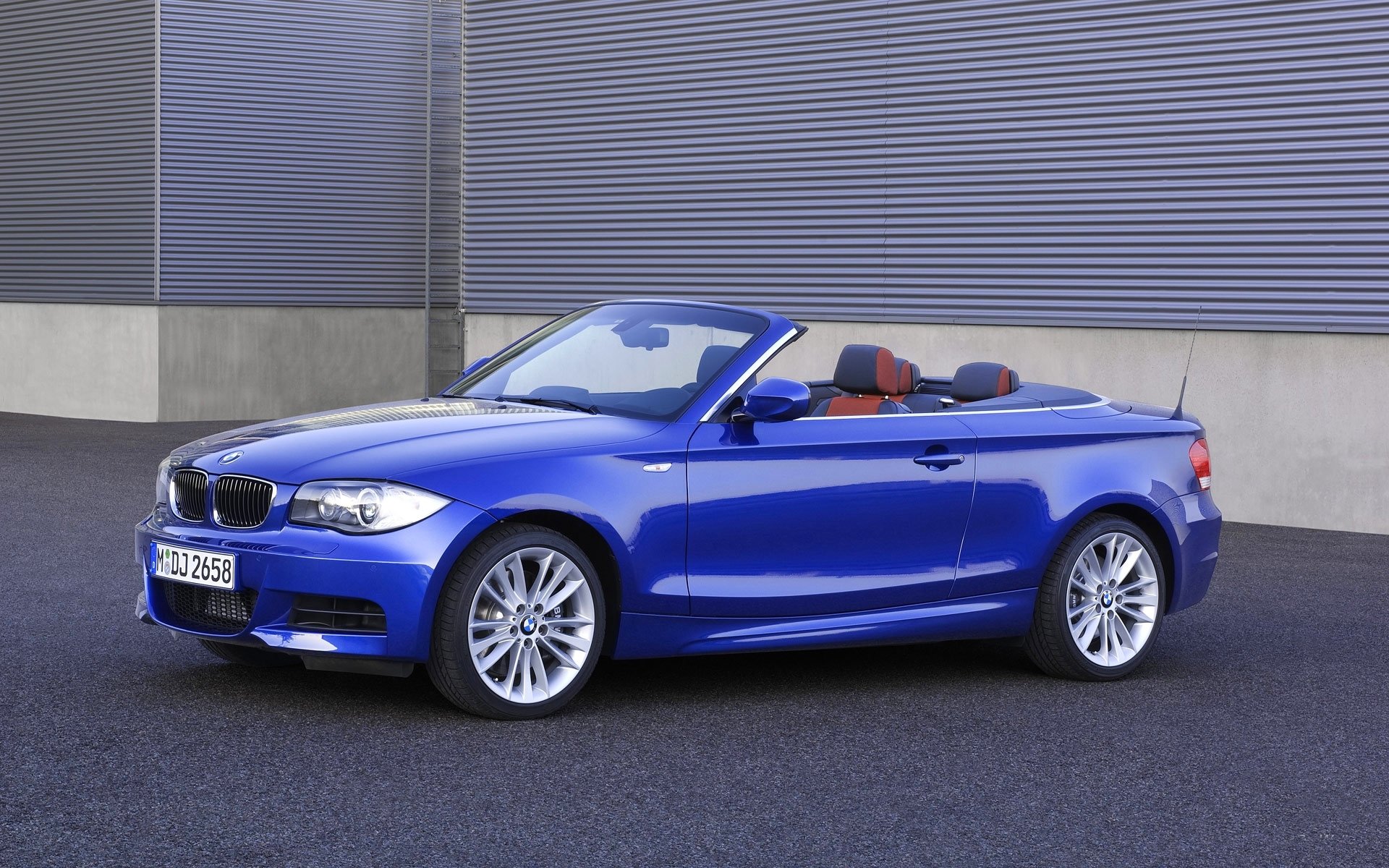 bmw 135i blue boomer car convertible asphalt