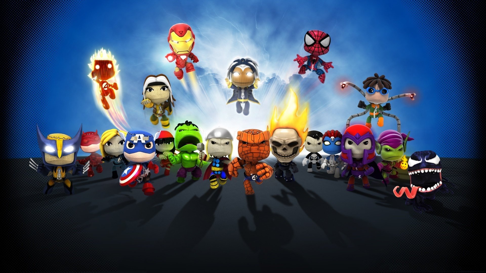 little big planet chicos guapos héroes cómics dibujos anime