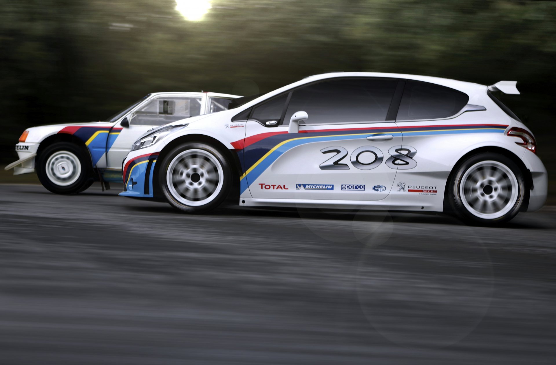 peugeot 208 t16 sport auto corse rally leggenda