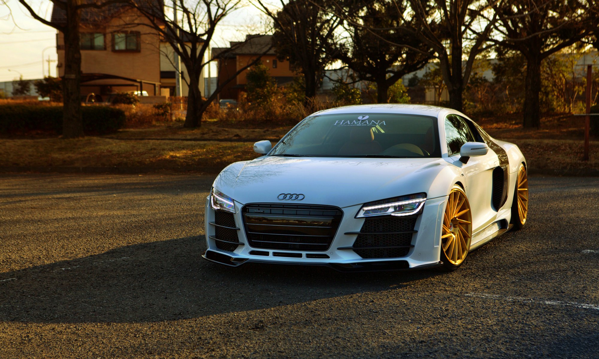 audi r8 weiß vossen räder vorne