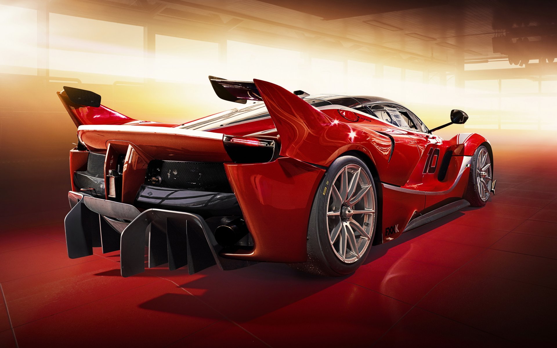 ferrari fxx k supersamochód czerwone