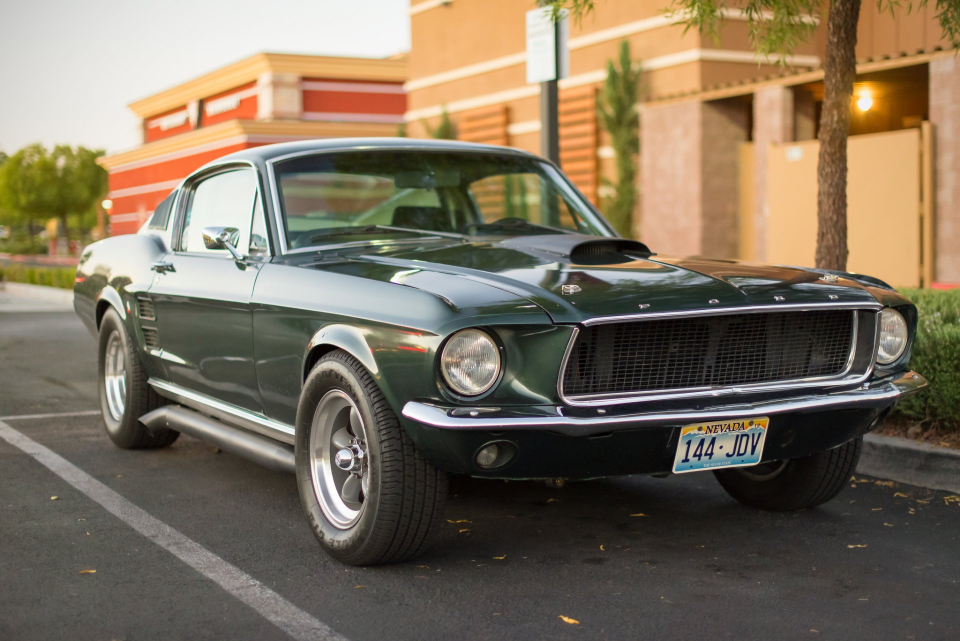 ford mustang muscle car delantero clásico