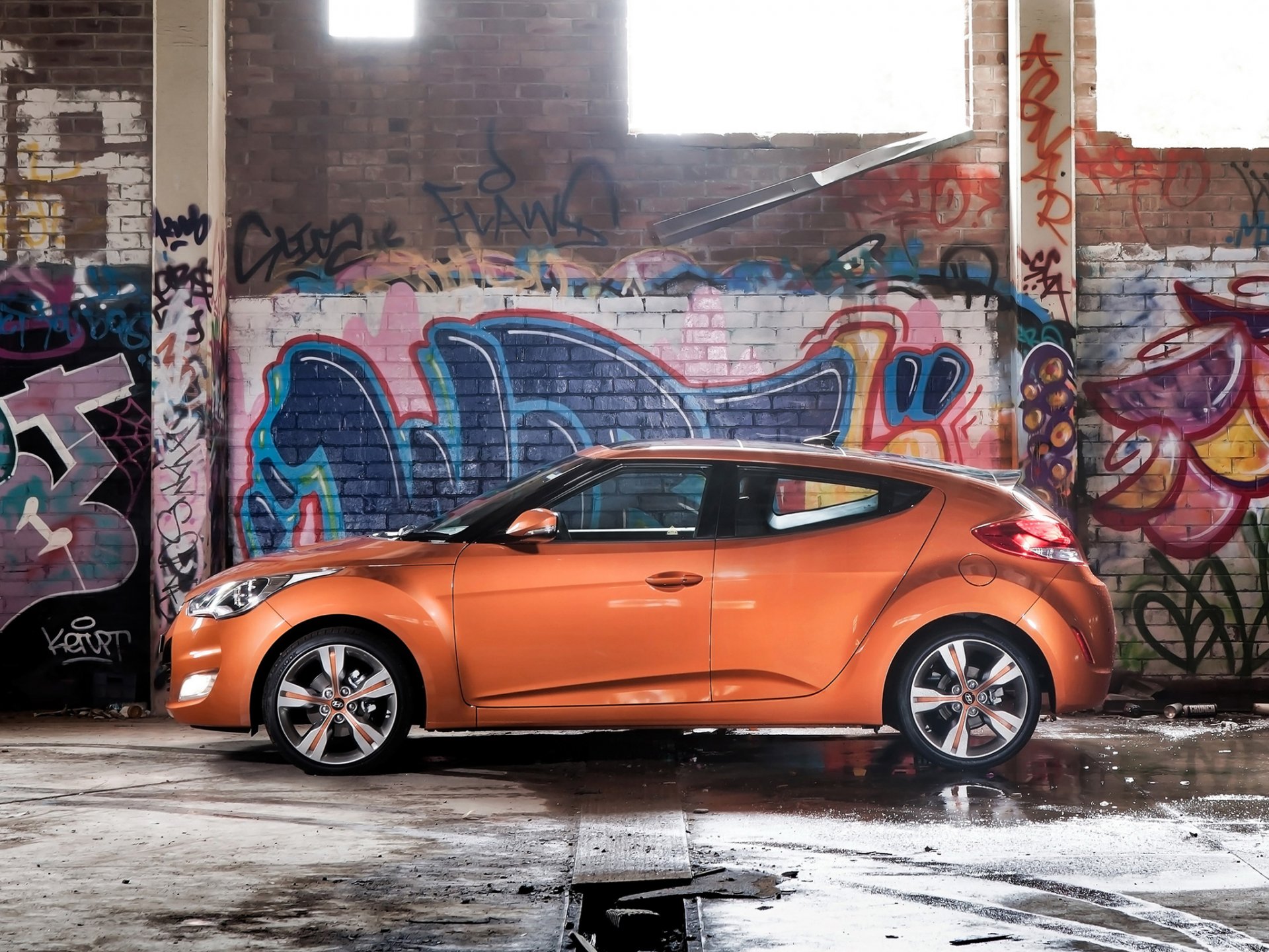 hyundai veloster auto seitenansicht