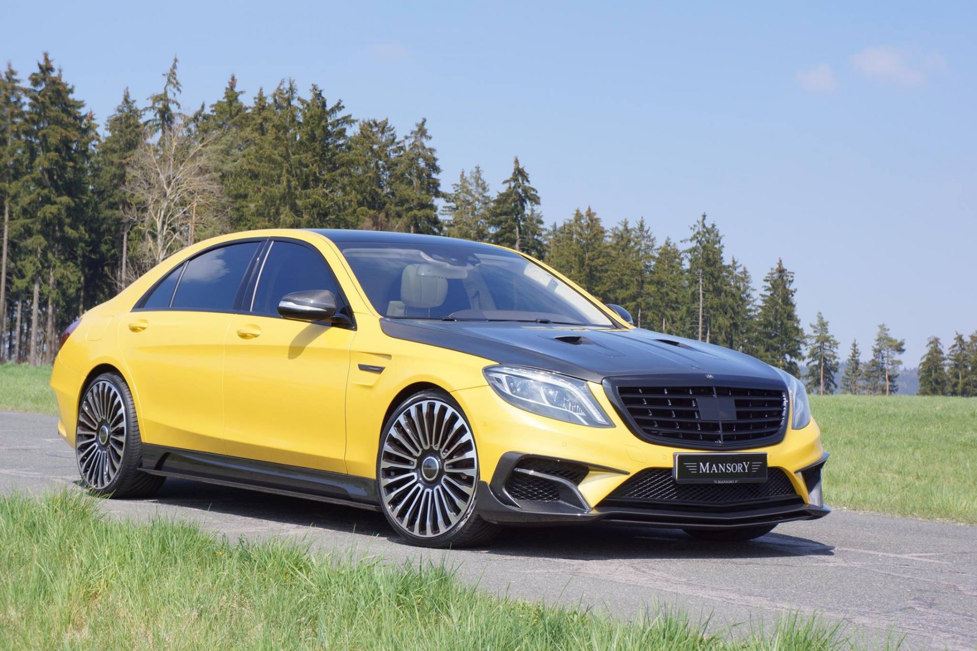 mansory mercedes s63 amg gelb carbon