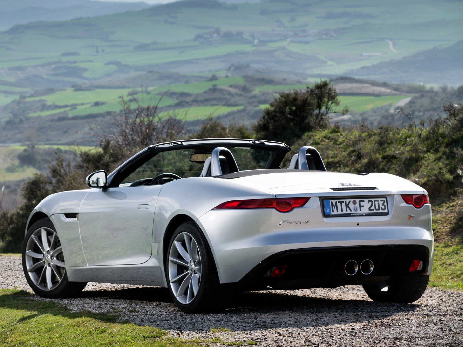 jaguar f-type s back of vehicles convertible