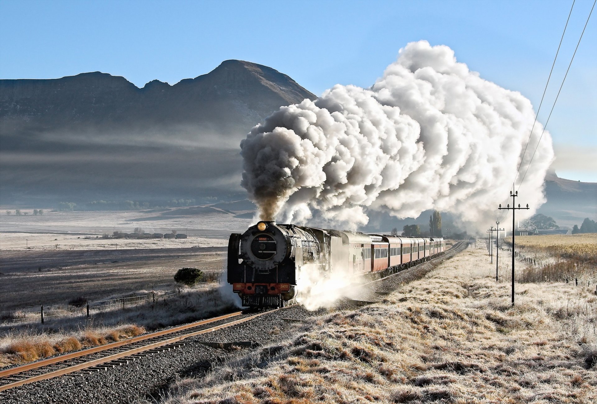 train road background