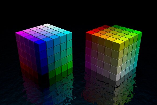 Cube de fantaisie arc-en-ciel-Rubik