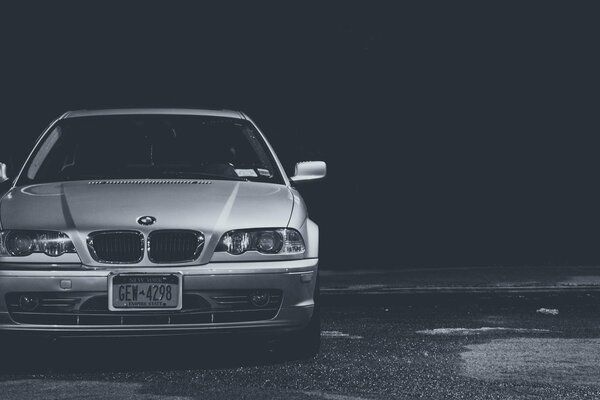 Black and white, car and air