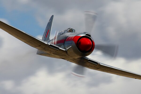 A Buick airplane in flight