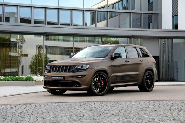 Beautiful coffee-colored car