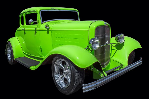 Verde retrò auto Ford Hot rod