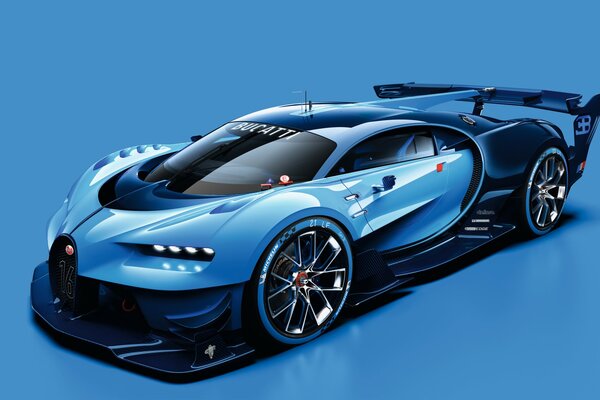 Bugatti Grand Tourismo in himmlischer Farbe