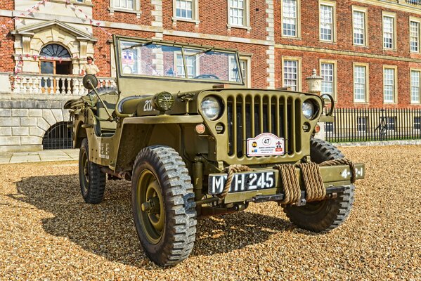 Jeep del ejército de la segunda guerra mundial