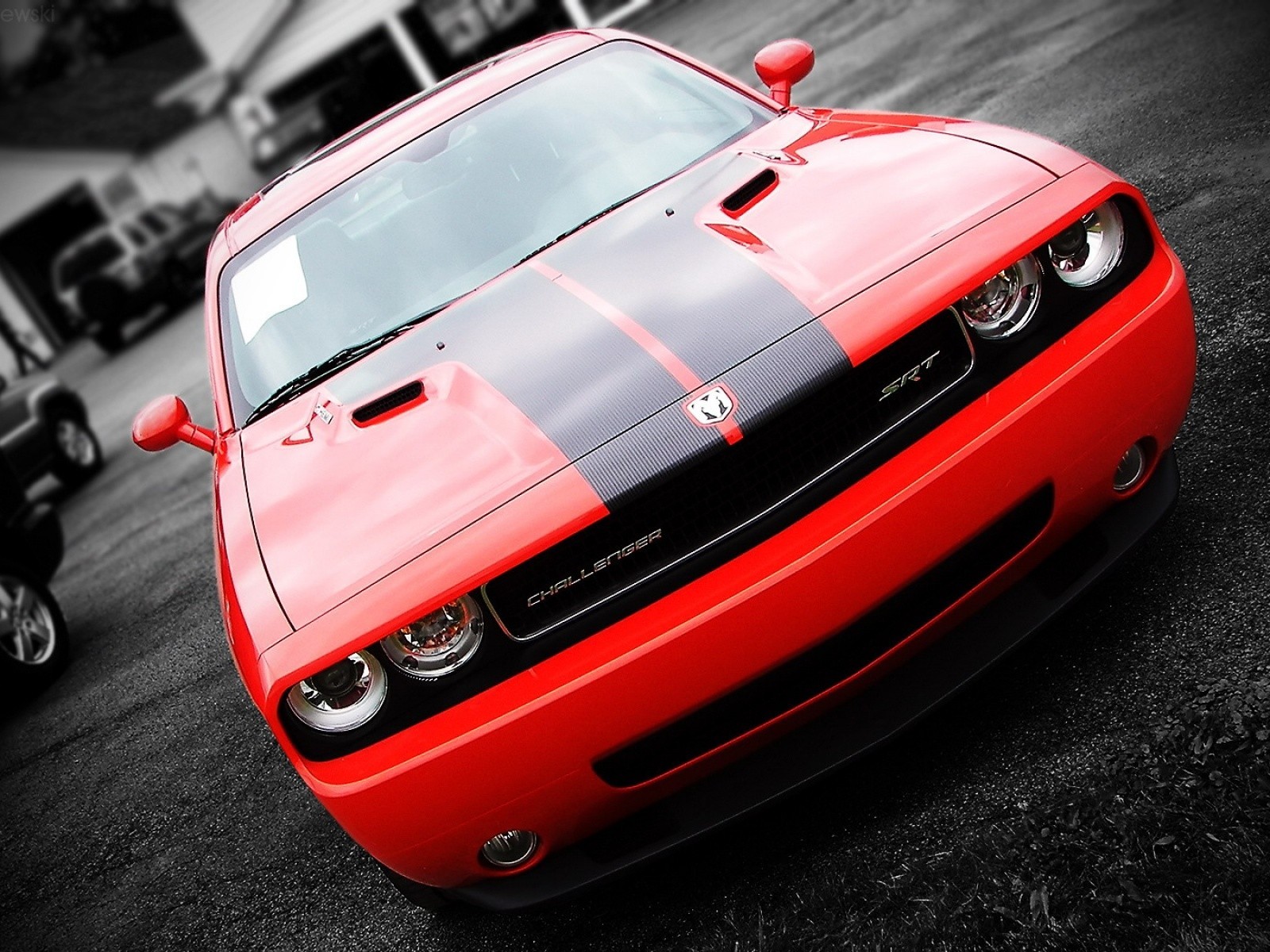 dodge challenger rouge