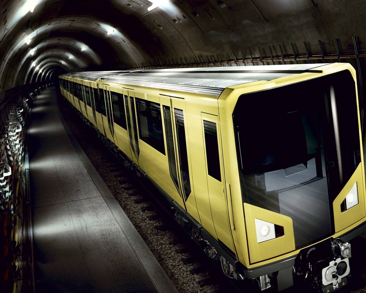 u-bahn zug tunnel