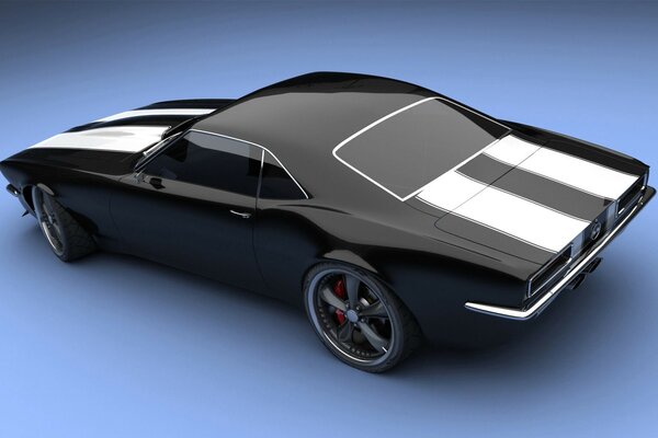 Concept car della chevrolet camaro ss nera