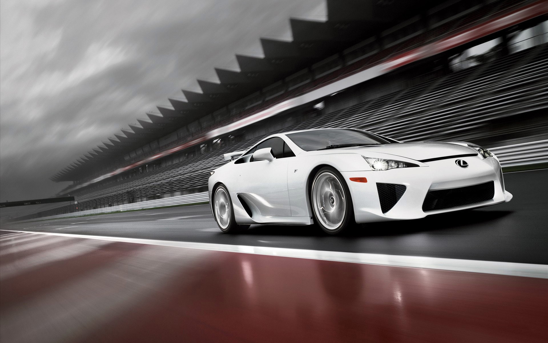 lexus lfa biały prędkość