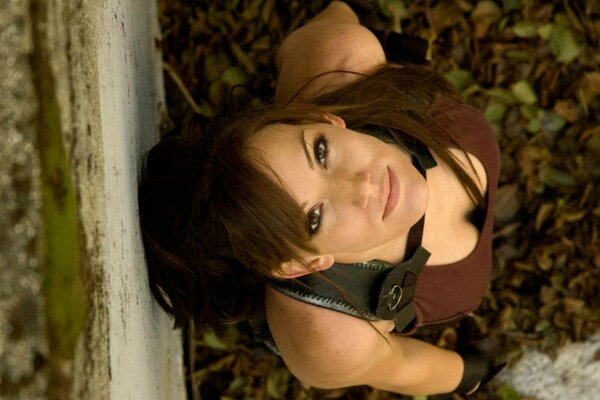 Morena Lara Croft, chica cosplay