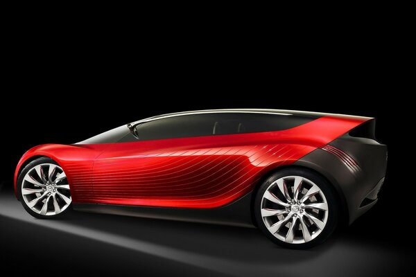 Concept Car en negro y rojo