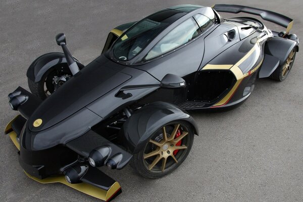 Black sports concept car