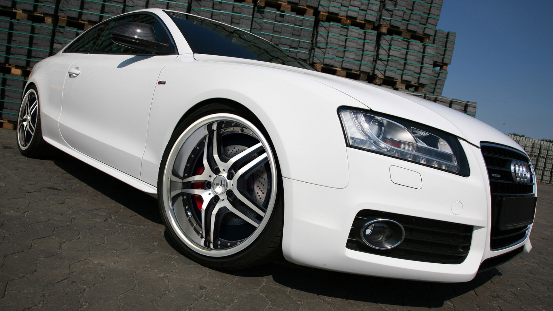 audi a5 white wheel