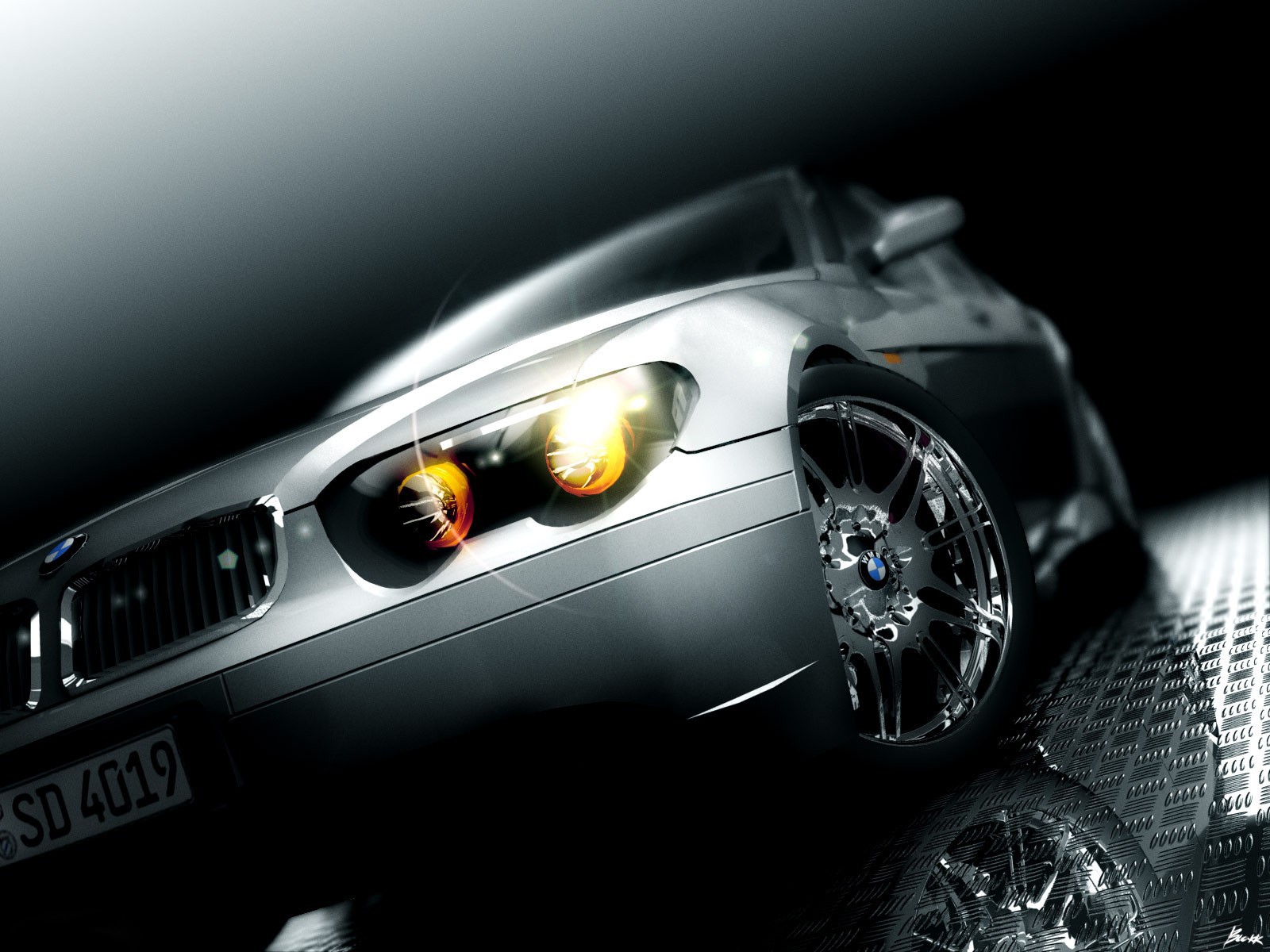 bmw luz gris