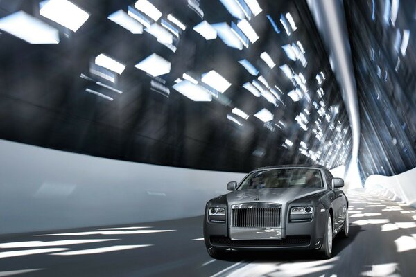 Photo Rolls Royce en mouvement