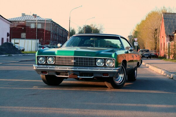 Chevrolet Impala on the city streets of Russia