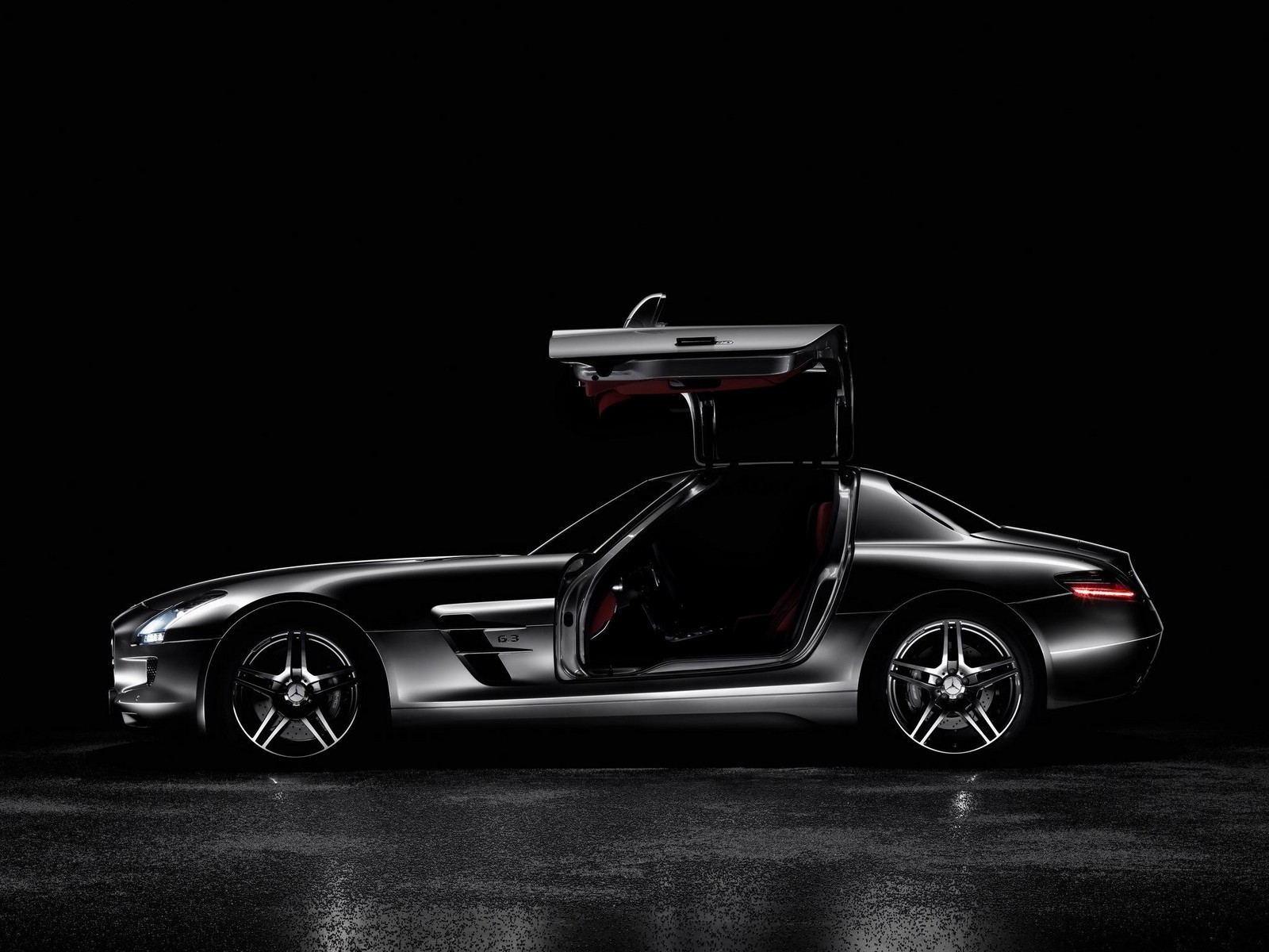 mercedes amg sls63 schwarz seitenansicht