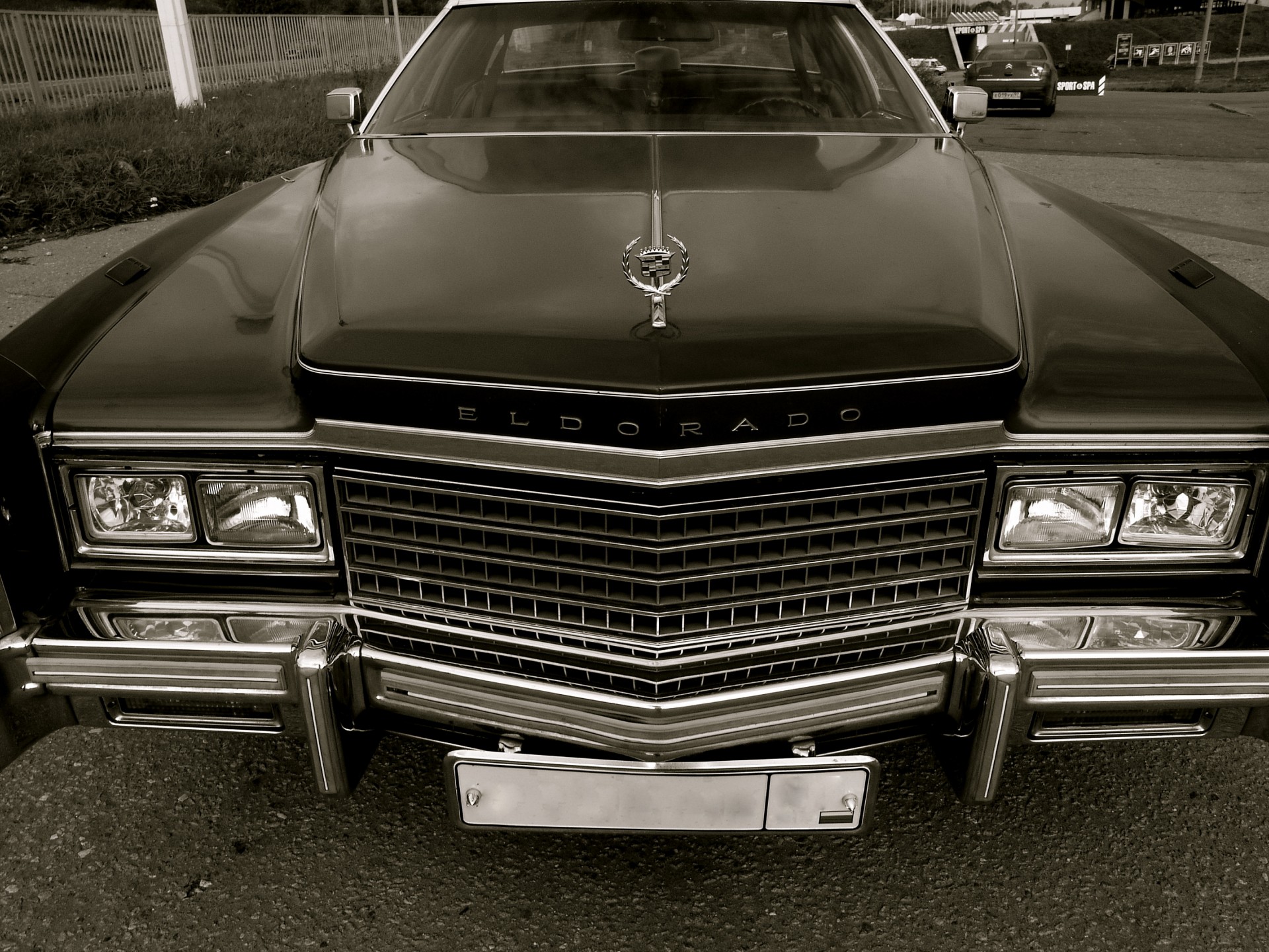 cadillac eldorado 1978 года ретро машина решетка фары