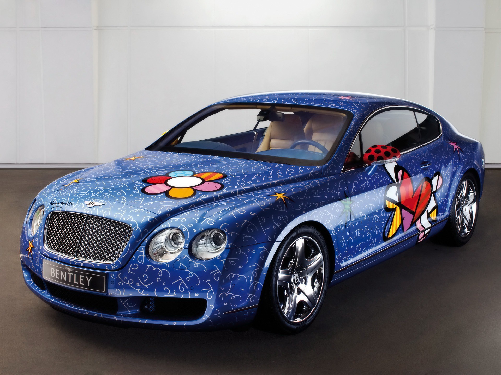 авто bentley аэрография