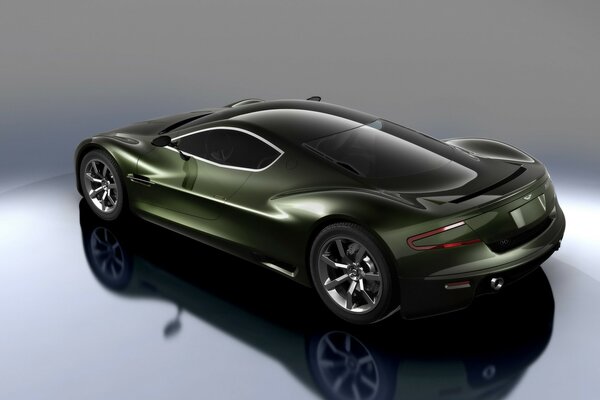 Concepto de hipercoche del fabricante de automóviles aston martin