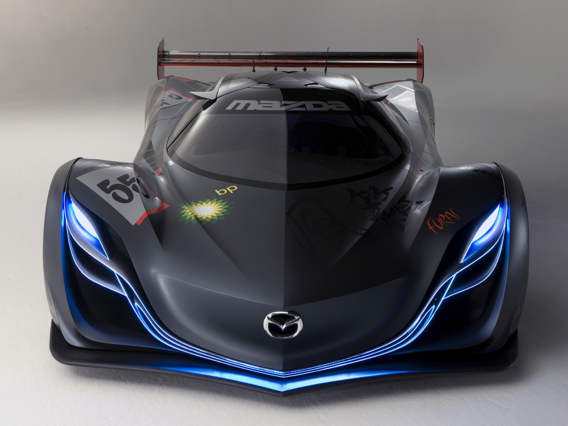 mazda furai concept front neon