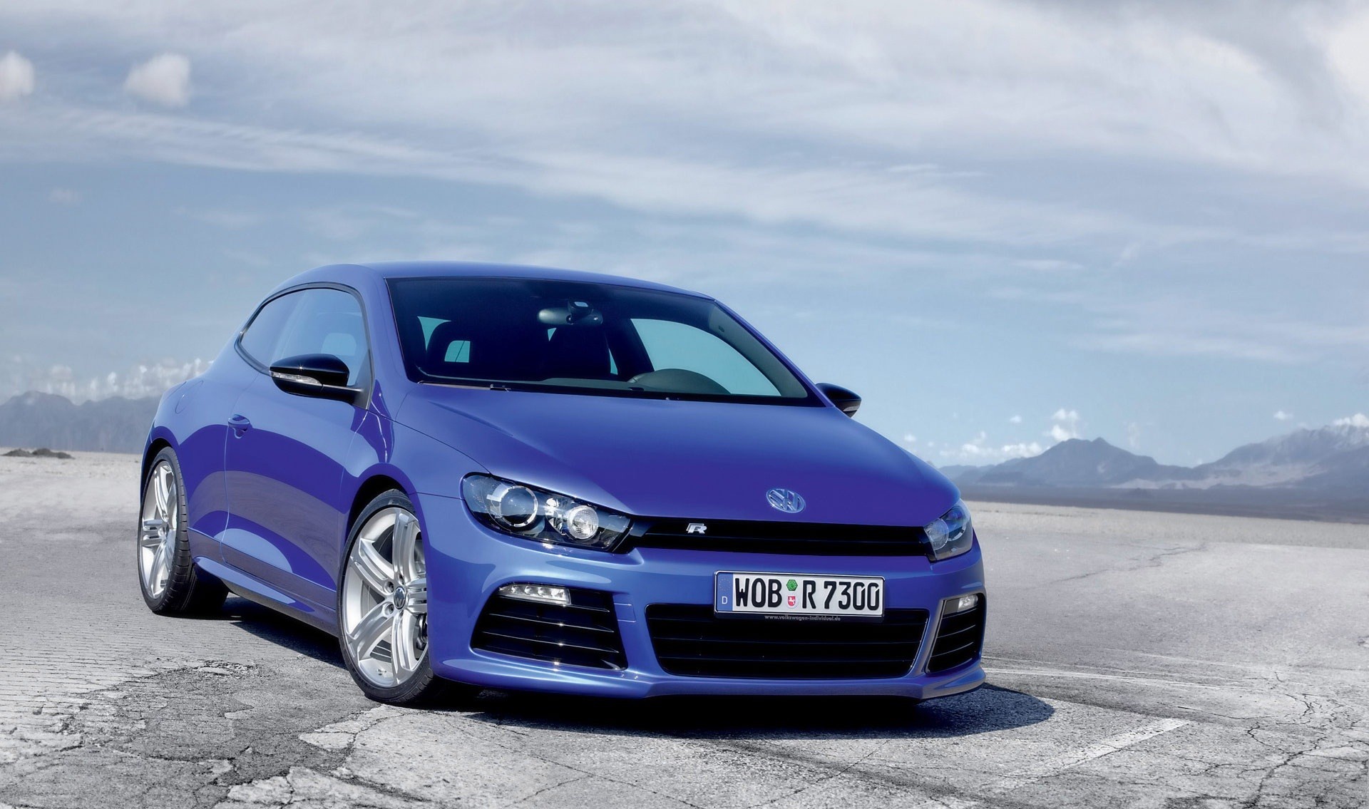 volkswagen scirocco blau