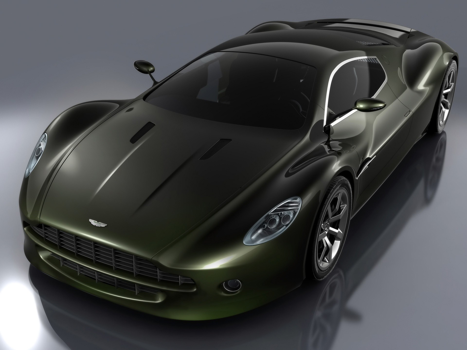 aston martin amv10 концепция отражение блеск