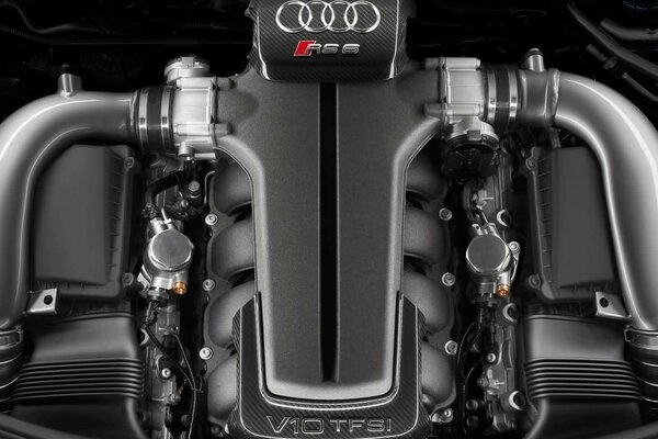 Moteur noir de machine d Audi