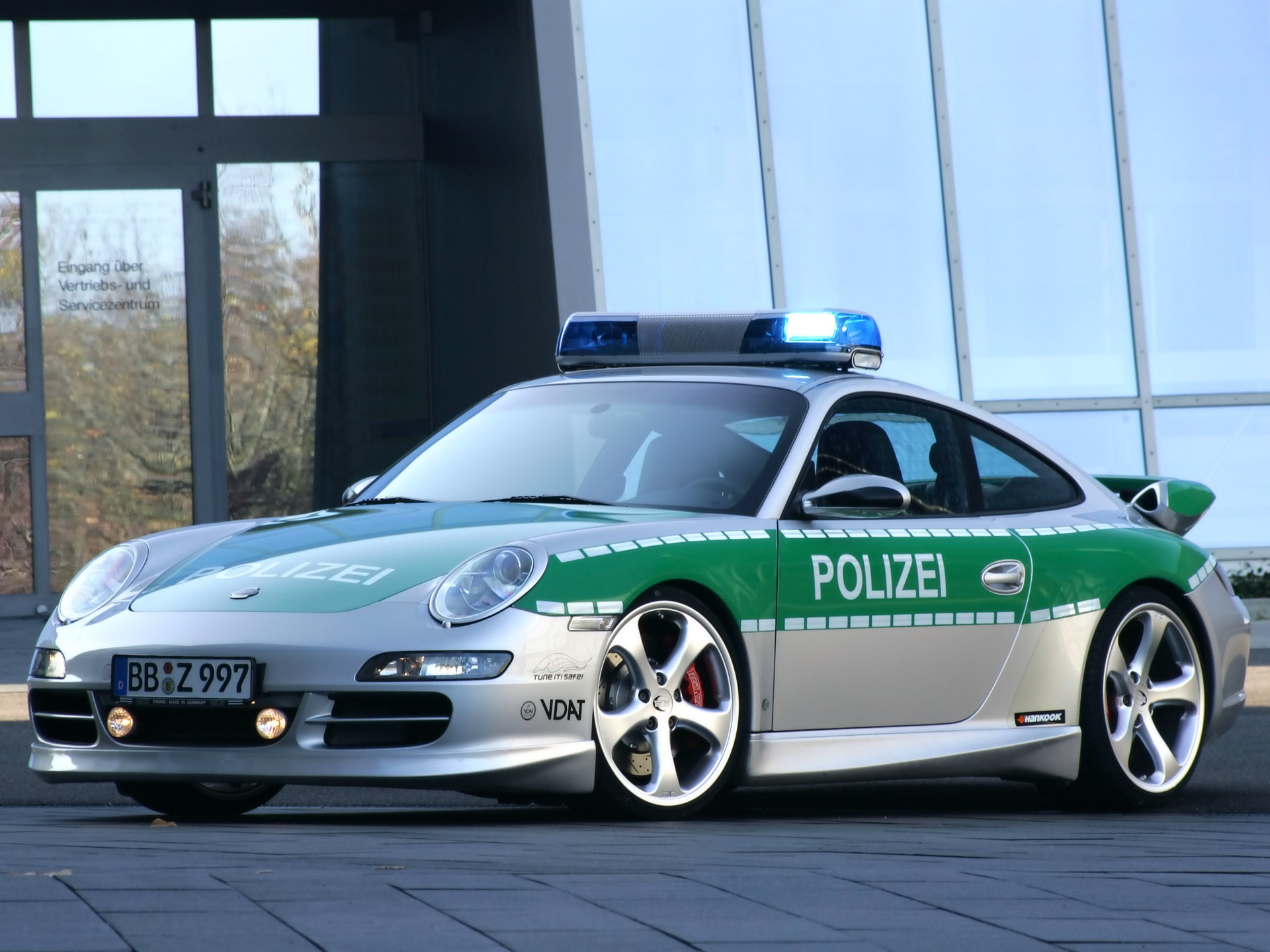 porsche policía coche