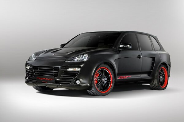 Porsche cayenne vantage matte black