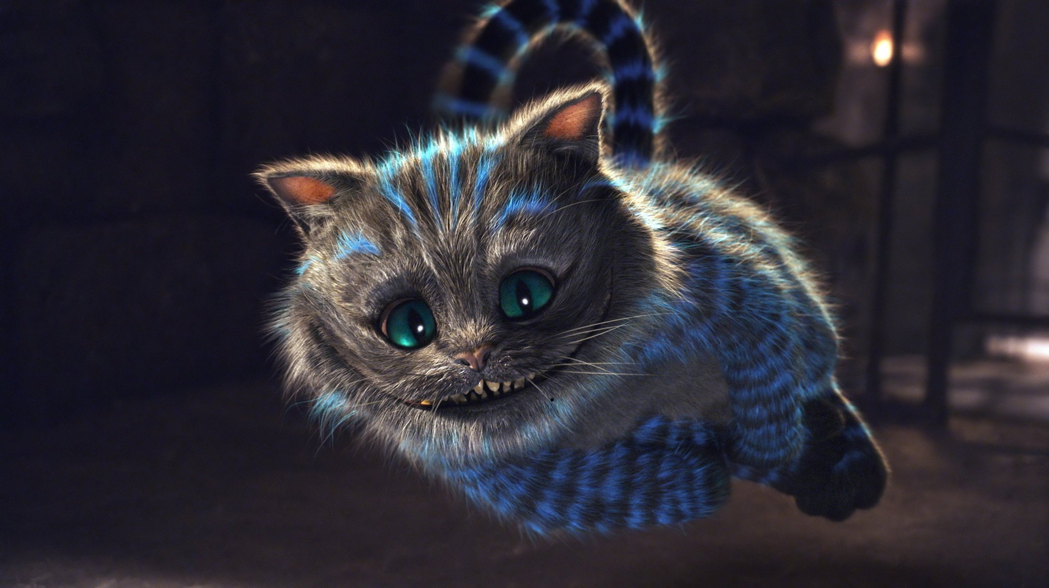 alice in wonderland cat smile