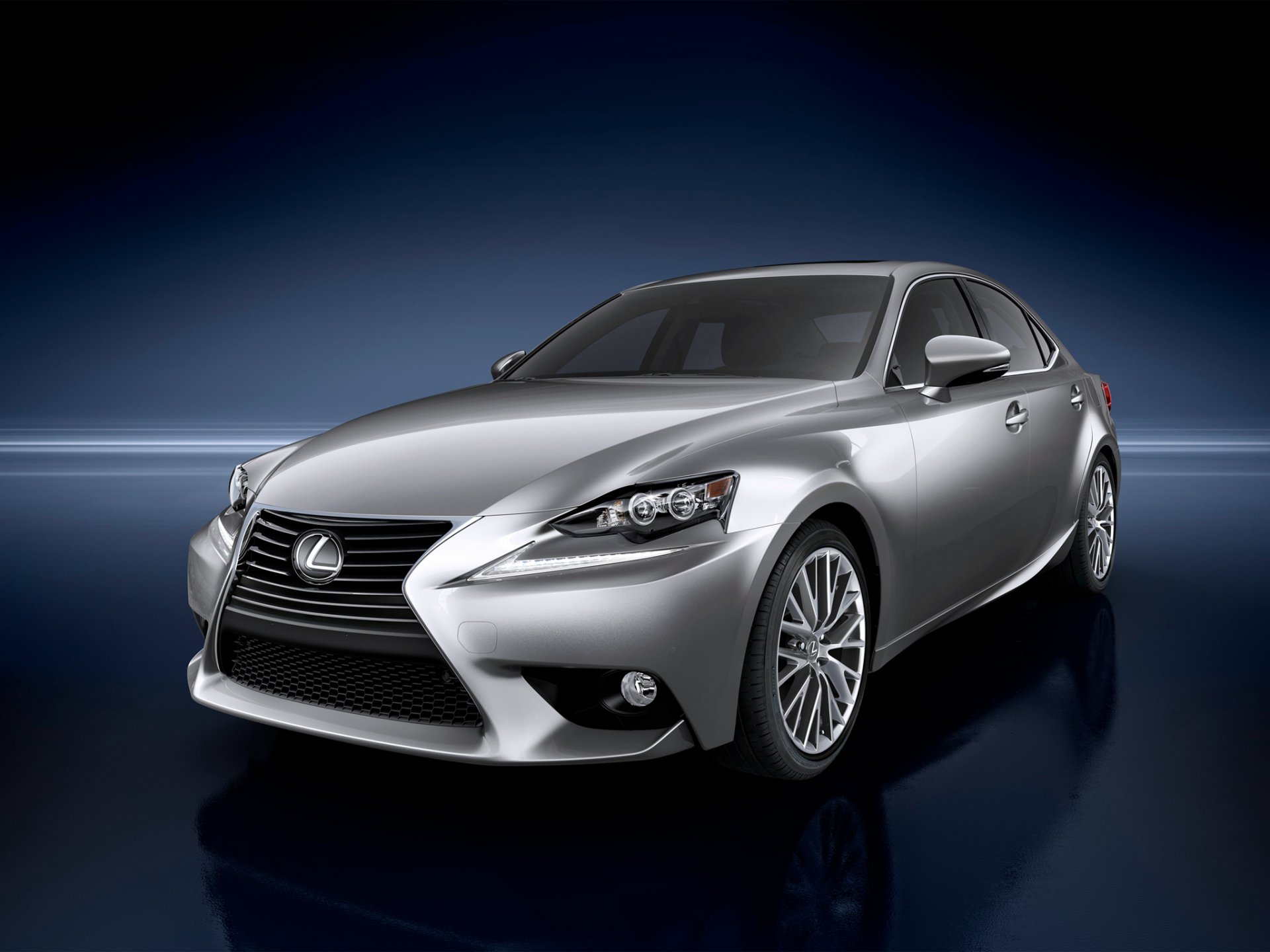 lexus is 350 przód reflektory lexus tło niebieski